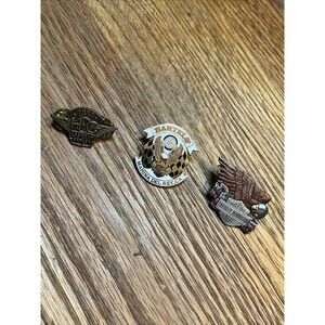 Vintage HARLEY DAVIDSON Pins BARTELS Marine Del Rey Eagle Ladies